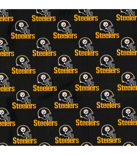 Fabric Traditions Pittsburgh Steelers Cotton Fabric Black, , hi-res, image 2