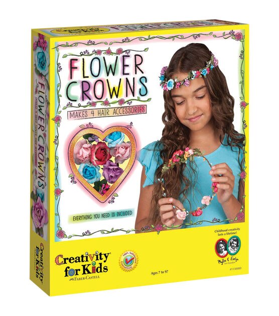 Creativity For Kids 4pc Flower Crowns Kit