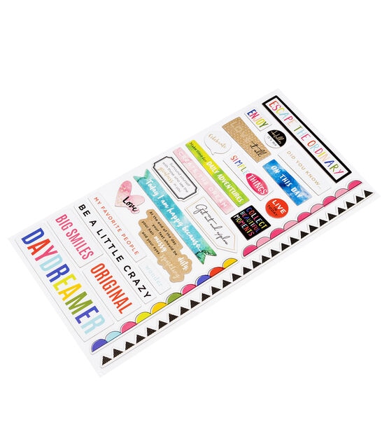 American Crafts Thicker Stickers Field Notes Phrases, , hi-res, image 2