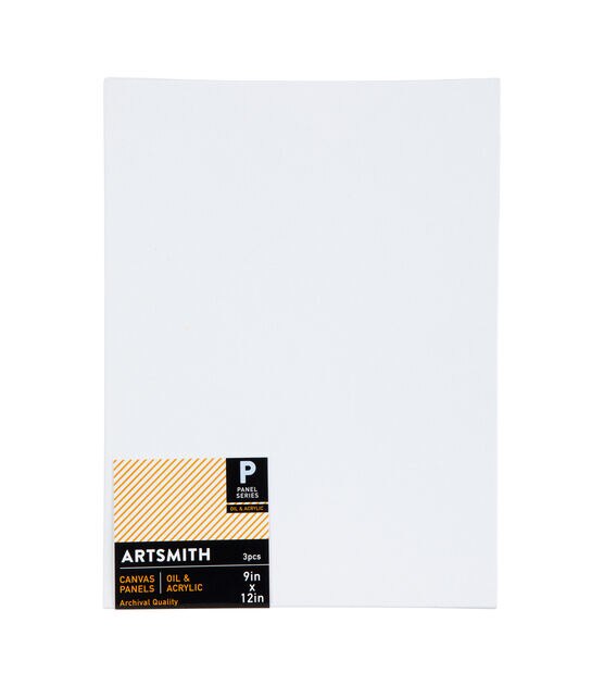 9" x 12" Panel Series Cotton Canvas 3pk by Artsmith, , hi-res, image 3