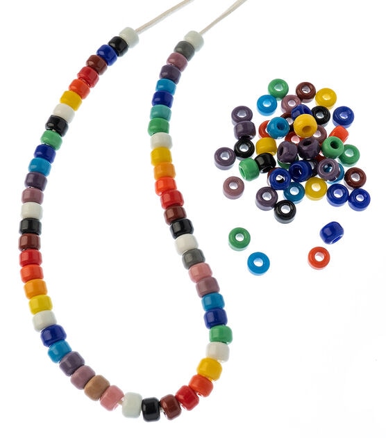 Pearlescent Matte Pony Beads, Czech Glass, 10 Pieces, Beaded Jewelry  Making, DIY Crafts, Macrame Beads, Large Hole Bead Charms 