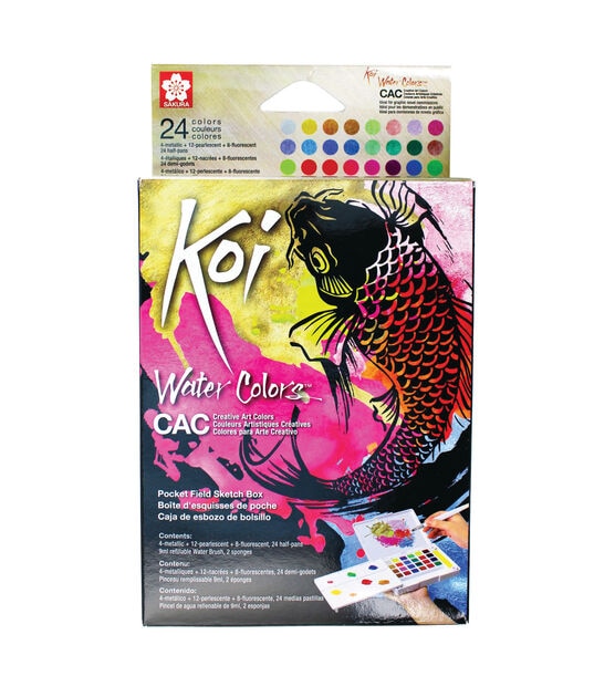 Koi Creative Art Colors Watercolor Set 24pc, , hi-res, image 1