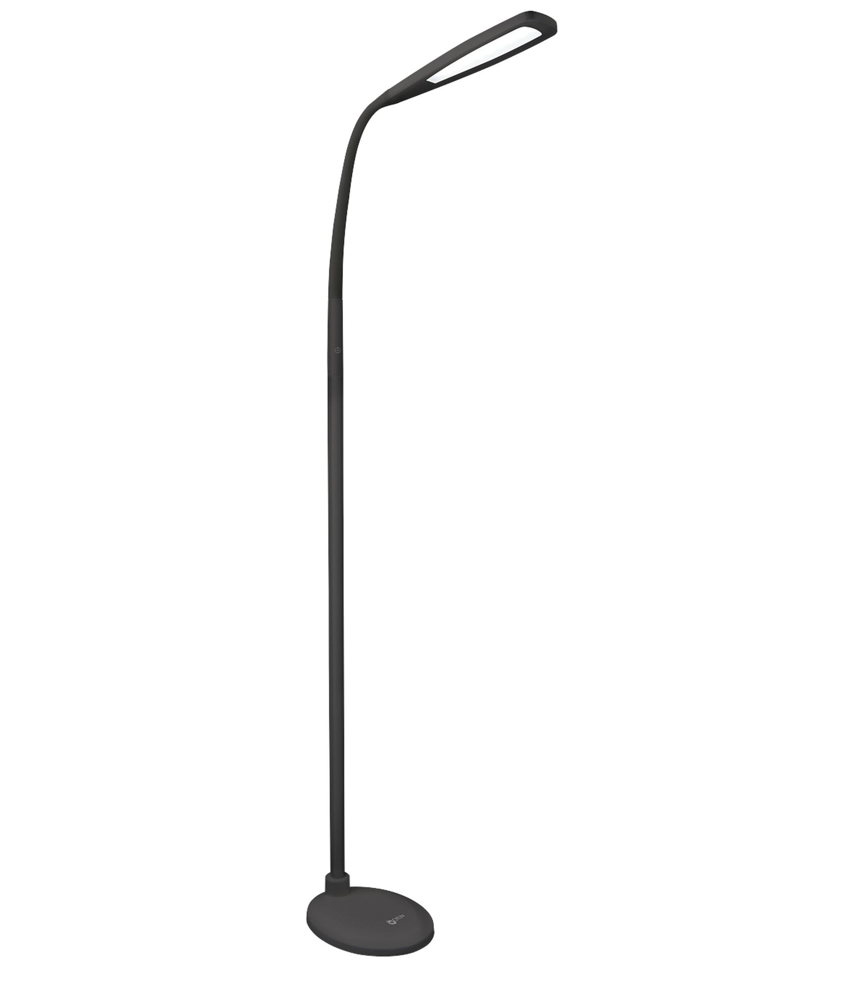 OttLite 71" Natural Daylight LED Flex Floor Lamp, Black, hi-res