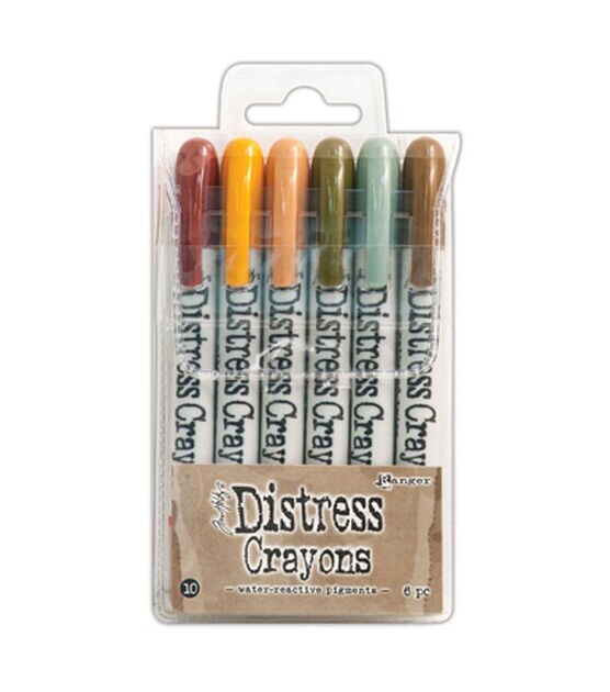 Tim Holtz #10 Distress Crayons Set 6ct