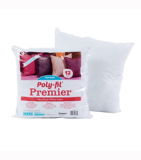 Poly-Fil Premier 12"x12" Small Accent Pillow Inserts 12 Pk, , hi-res, image 3