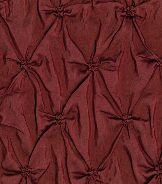 Lightweight Decor Pinched Taffeta Fabric 53" Burgundy