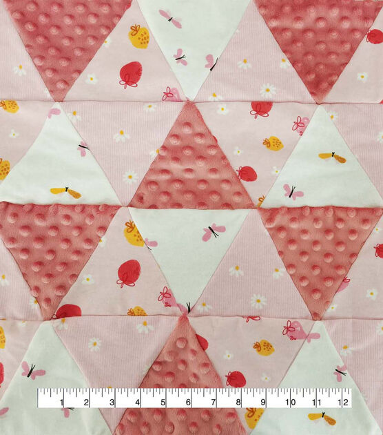 Strawberries & Daisies Cheater Quilt Nursery Fabric by Lil' POP!, , hi-res, image 4