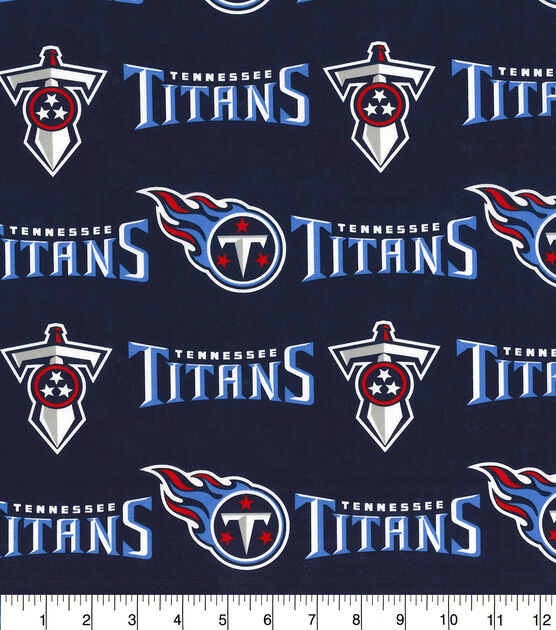 Fabric Traditions Tennessee Titans Cotton Fabric Logo Blue