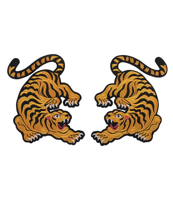 5" x 6.5" Tiger Iron On Patches 2ct by hildie & jo, , hi-res, image 2