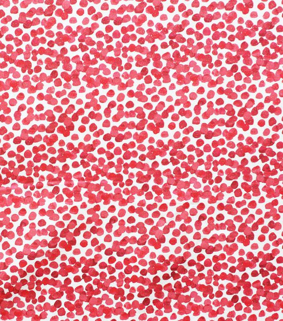 Red Dots Quilt Glitter Cotton Fabric by Keepsake Calico