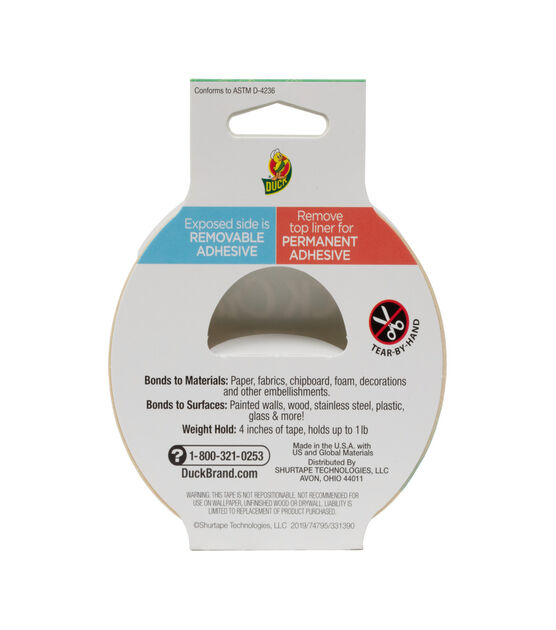Duck Brand Removable Mounting Double-Sided Foam Tape