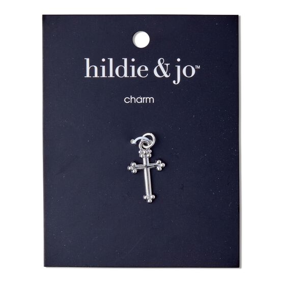 1" x 0.5" Silver Cross Charm by hildie & jo