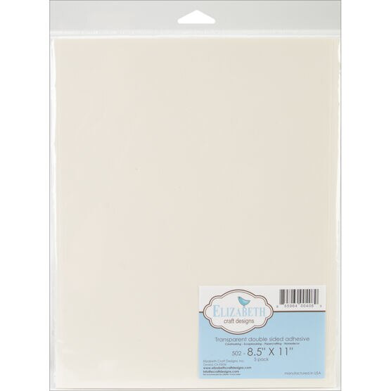 Elizabeth Craft Designs Transparent Double Sided Adhesive 8.5 x