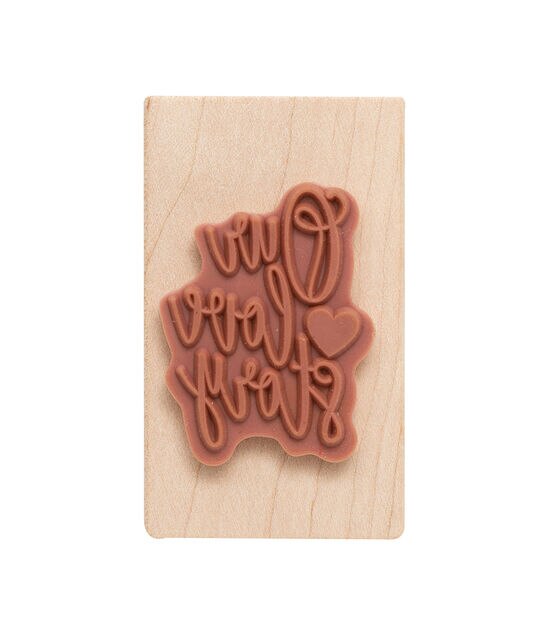 American Crafts Wooden Stamp Love Story, , hi-res, image 3