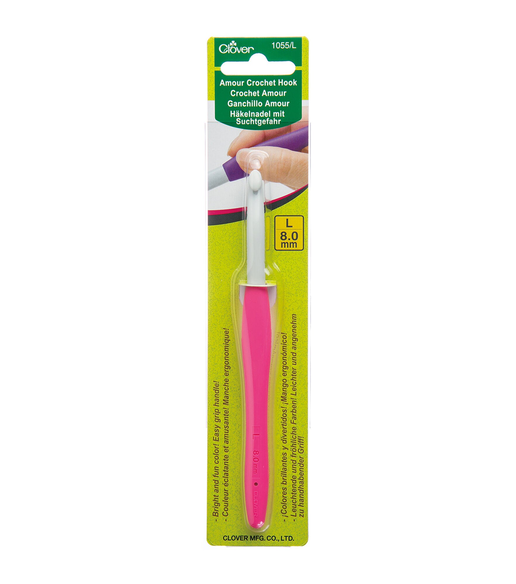 Clover Amour Crochet Hook, L/8.0mm, hi-res