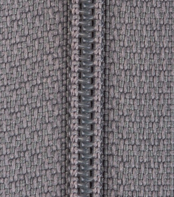 Coats & Clark All-Purpose Plastic Zipper 12" Slate, , hi-res, image 3