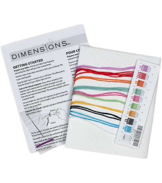 Dimensions Follow Your Rainbow Cross Stitch Kit 5" x 7", , hi-res, image 3