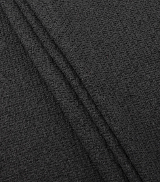Yaya Han Black Basketweave Tweed Fabric, , hi-res, image 4