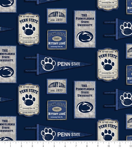Penn State Cotton Fabric Vintage Pennant, , hi-res, image 2