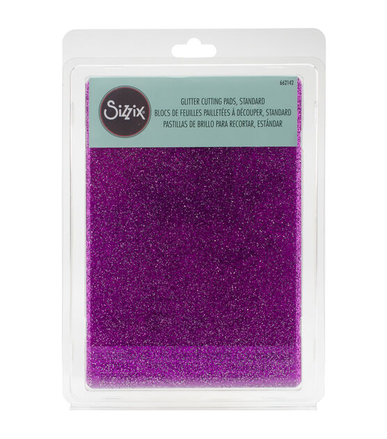 Sizzix Big Shot 2 Pack Cutting Pads Purple & Silver Glitter