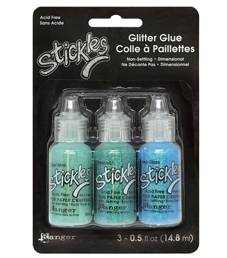 Ranger Stickles Glitter Glue 3pk, Seaside, swatch