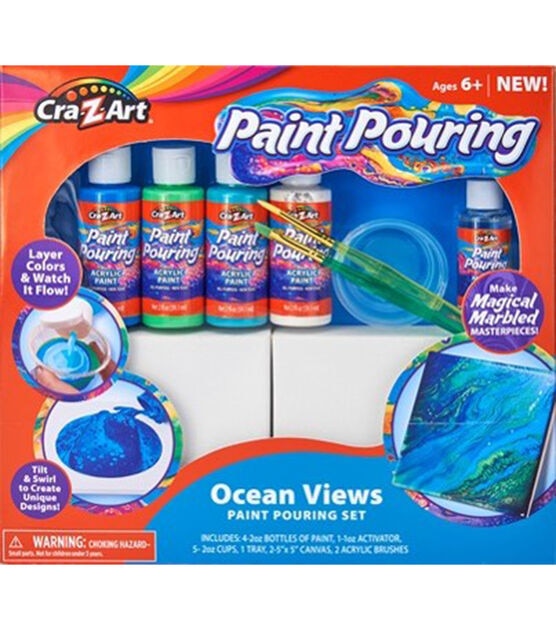 Cra-Z-Art 14ct Ocean Views Paint Pouring Kit