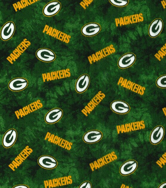 Fabric Traditions Green Bay Packers Flannel Fabric 42" Tie Dye, , hi-res, image 2