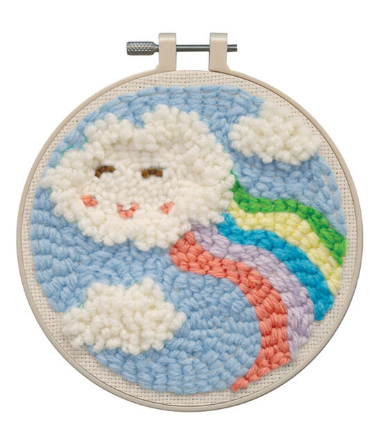 lmzay Punch Needle Tool Kit 24 Rainbow Color Embroidery Thread