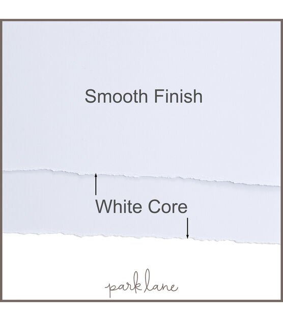 50 Sheet 8.5" x 11" White Core Cardstock Paper Pack by Park Lane, , hi-res, image 4