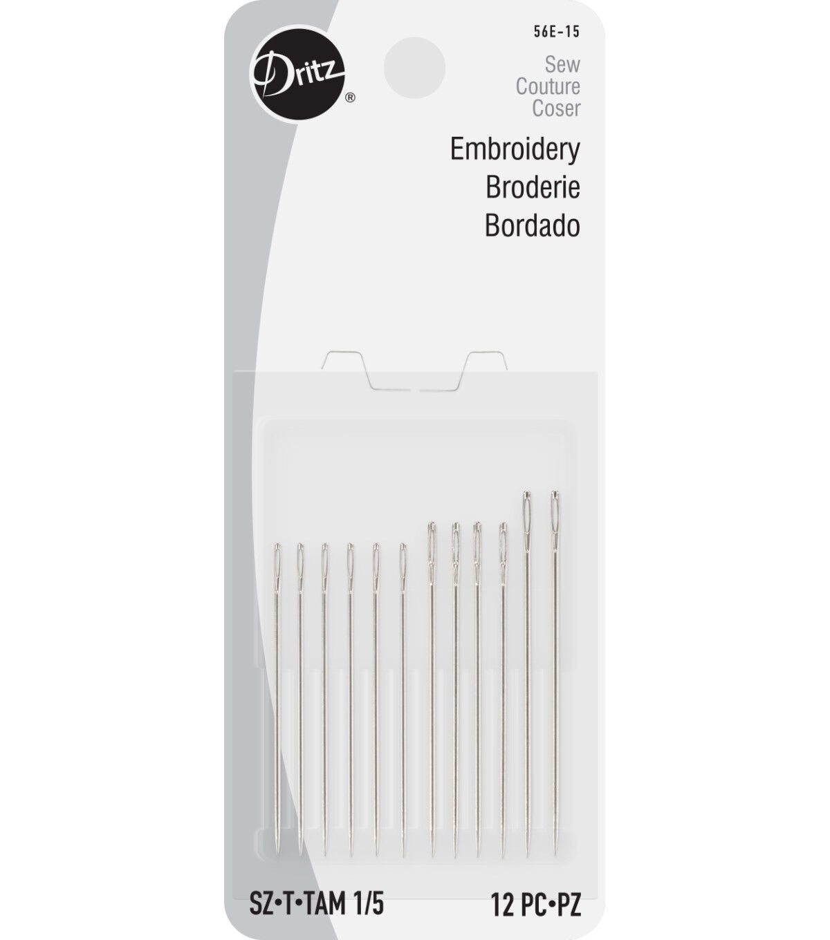 Dritz Embroidery Hand Needles, 3/9 - 16 count