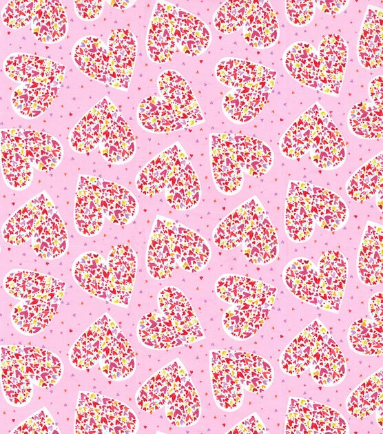 Fabric Traditions Hearts Valentine's Day Cotton Fabric, , hi-res, image 2
