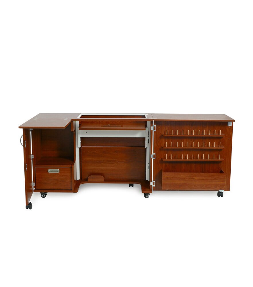 Kangaroo Kabinets Wallaby Sewing Cabinet, Teak, swatch, image 1