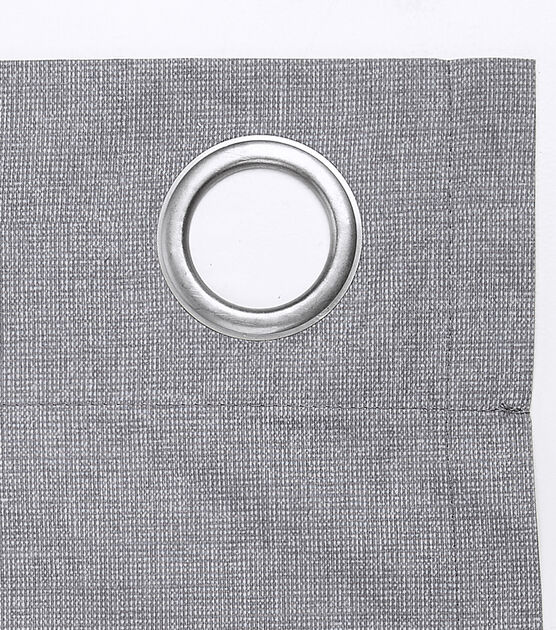 S Lichtenberg Grey Grommet Curtain Panels 50" X 63", , hi-res, image 6