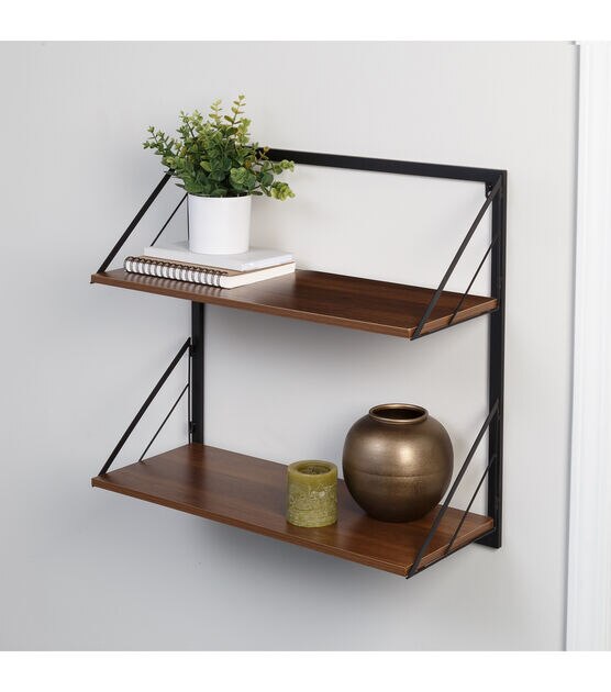 Honey Can Do Multi Purpose Two Tier Floating Shelf, , hi-res, image 4