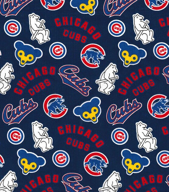 Fabric Traditions Cooperstown Chicago Cubs Cotton Fabric, , hi-res, image 2