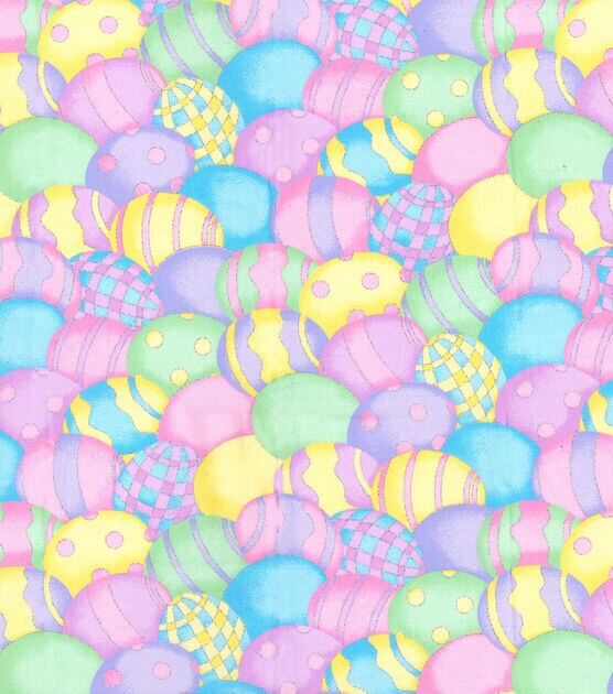 Fabric Traditions Spring Holiday Easter Glitter Cotton Fabric, , hi-res, image 2