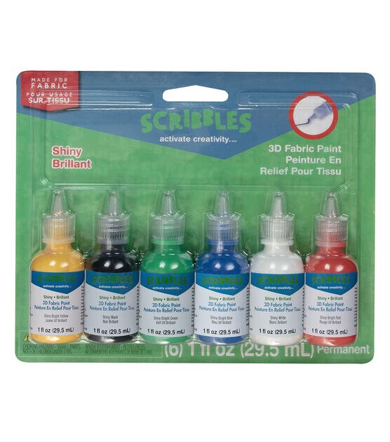 Scribbles Dimensional Fabric Paint 1 Ounce Shiny