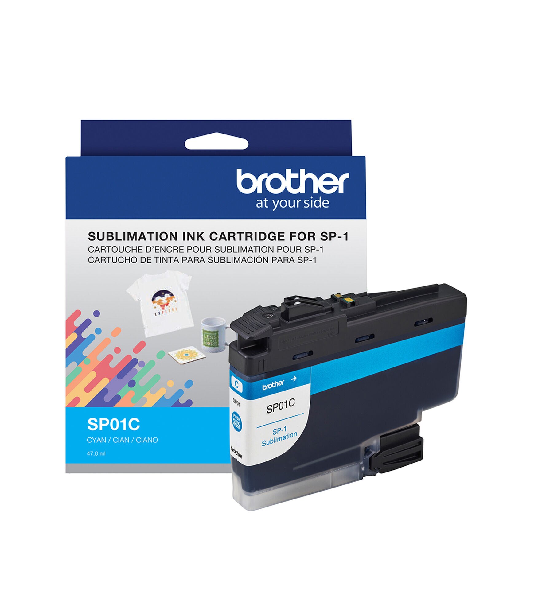 Brother 47ml Sublimation Ink, Cyan, hi-res