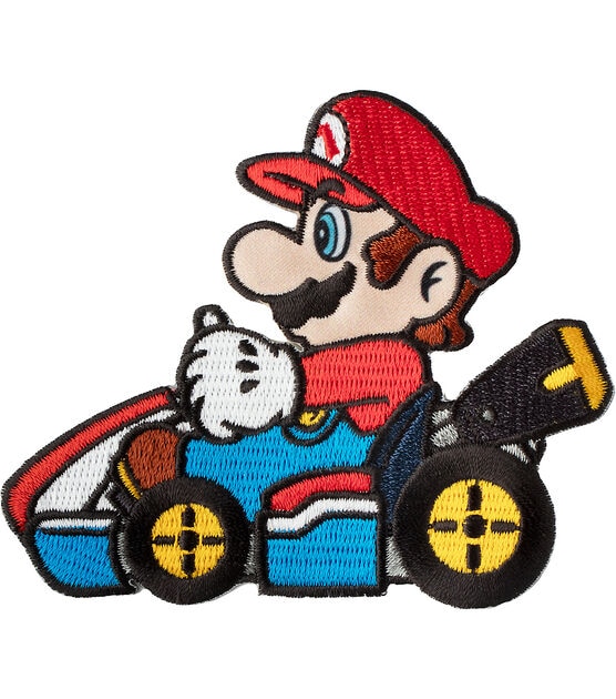 Nintendo 4 Mario Kart Iron On Patch