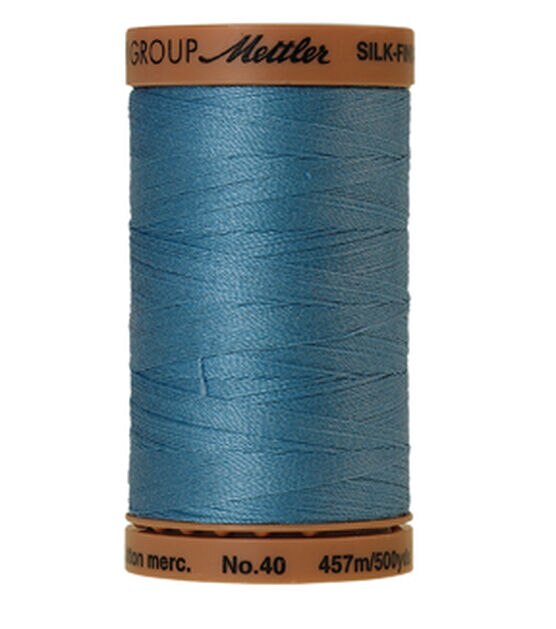 Mettler 500yd Silk Finish 40wt Cotton Thread 5ct, , hi-res, image 1