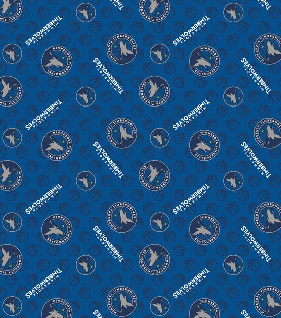 Minnesota Timberwolves Cotton Fabric Logo Toss, , hi-res, image 2