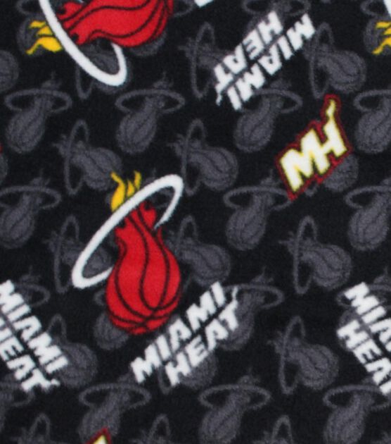 Miami Heat Fleece Fabric Logo Toss