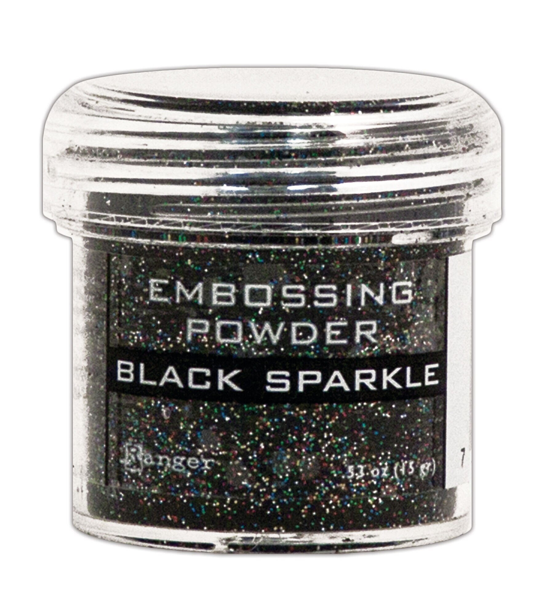 Ranger Embossing Powder, Black Sparkle, hi-res