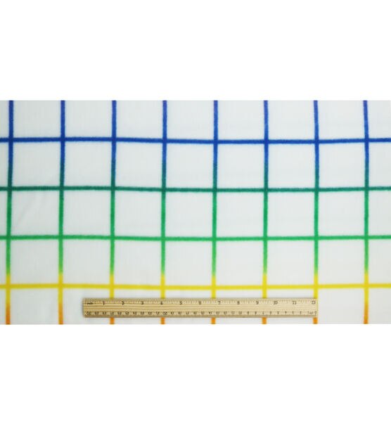 Pride Square Geometric Anti Pill Fleece Fabric, , hi-res, image 4