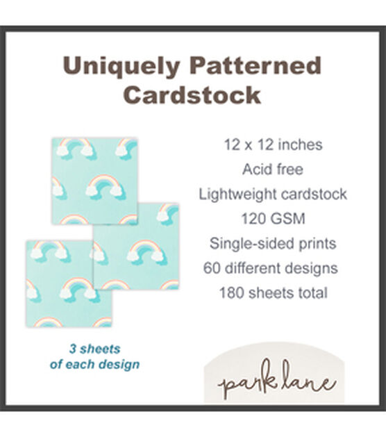12" x 12" Different Perspective Cardstock Paper Pack 180ct by Park Lane, , hi-res, image 3