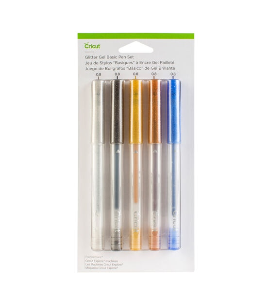 Cricut 0.8mm Glitter Gel Basic Pens 5ct