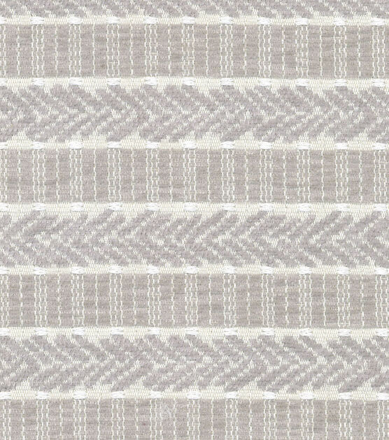 Waverly Designer Upholstery Fabric 54" Admiral Stripe Nikel, , hi-res, image 3