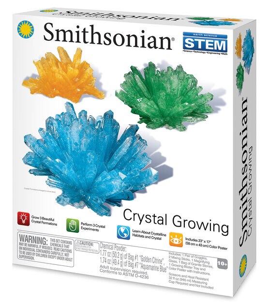 Smithsonian 8ct Crystal Growing STEM Kit