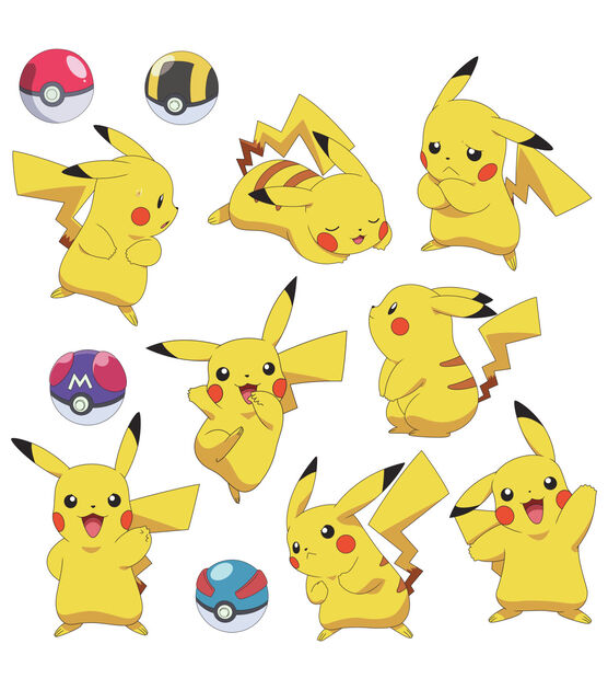 RoomMates Wall Decals Pokemon Pikachu, , hi-res, image 2