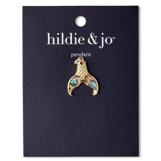 Gold Fish Tail Pendant by hildie & jo